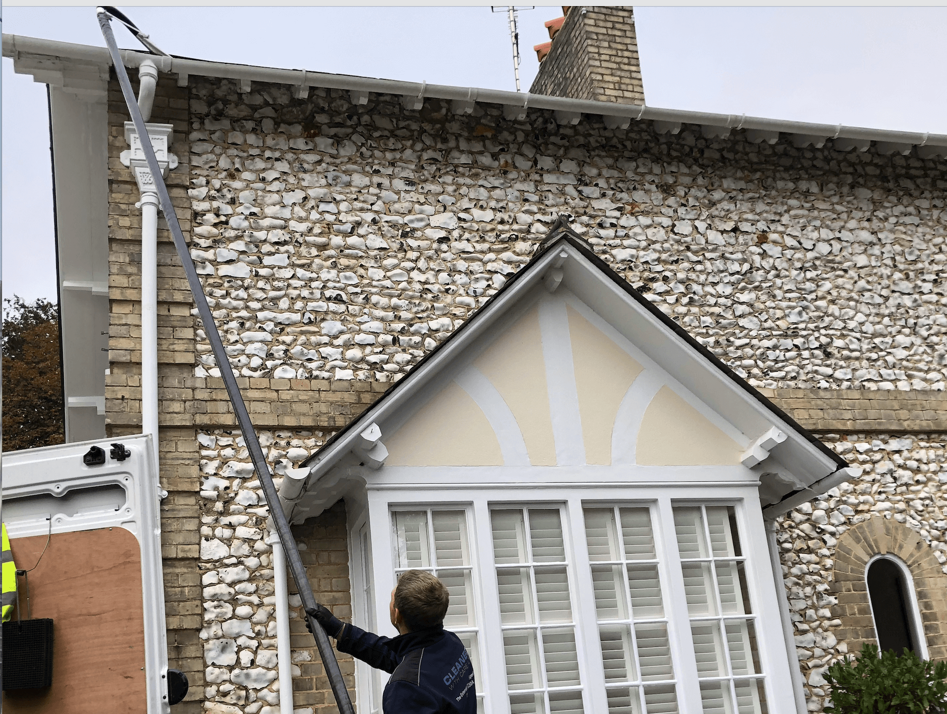 Professional gutter cleaning tools and equipment used by The Roof Moss Cleaners in Benson